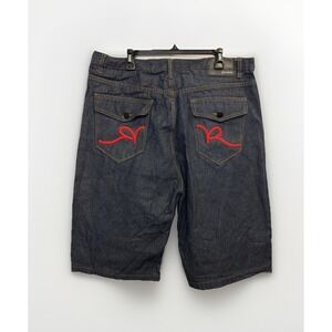Vintage 90s Y2K Rocawear Mens 40 Baggy Fit Denim Jean Shorts Jorts Hip Hop 15"